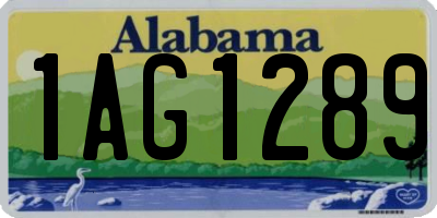AL license plate 1AG1289