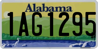 AL license plate 1AG1295