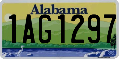 AL license plate 1AG1297