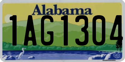AL license plate 1AG1304