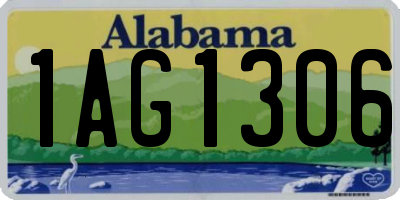 AL license plate 1AG1306