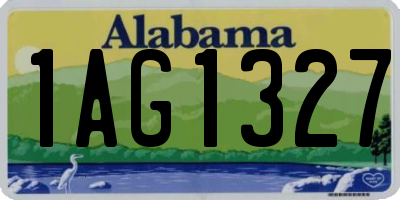 AL license plate 1AG1327