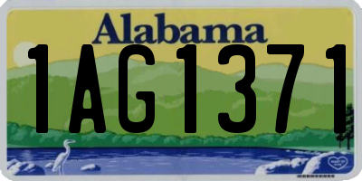 AL license plate 1AG1371