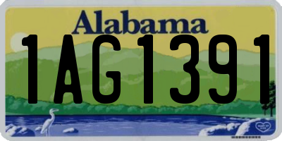 AL license plate 1AG1391