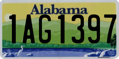 AL license plate 1AG1397