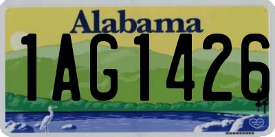 AL license plate 1AG1426