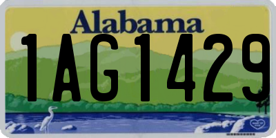 AL license plate 1AG1429