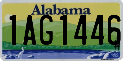 AL license plate 1AG1446