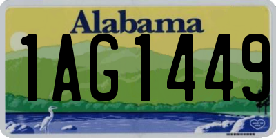 AL license plate 1AG1449