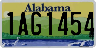 AL license plate 1AG1454