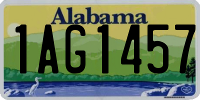 AL license plate 1AG1457
