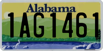AL license plate 1AG1461