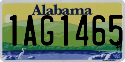AL license plate 1AG1465
