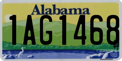 AL license plate 1AG1468