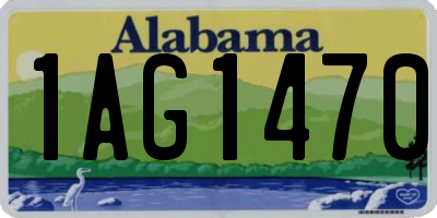 AL license plate 1AG1470