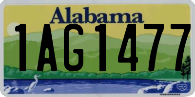 AL license plate 1AG1477