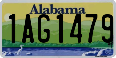 AL license plate 1AG1479