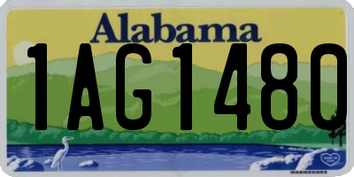 AL license plate 1AG1480