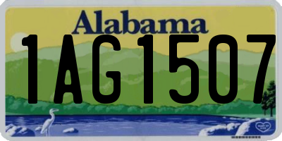 AL license plate 1AG1507