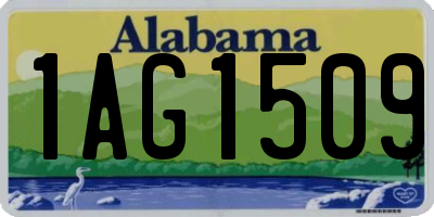 AL license plate 1AG1509