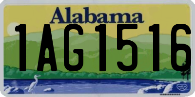 AL license plate 1AG1516