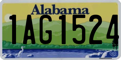AL license plate 1AG1524