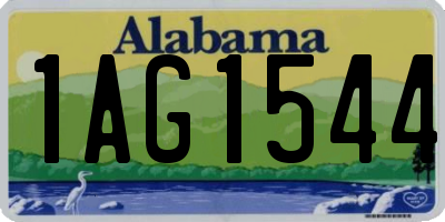 AL license plate 1AG1544