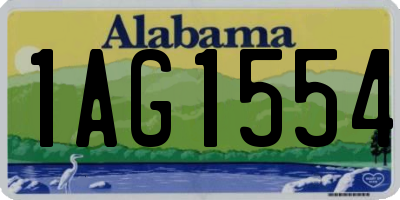 AL license plate 1AG1554