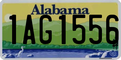 AL license plate 1AG1556