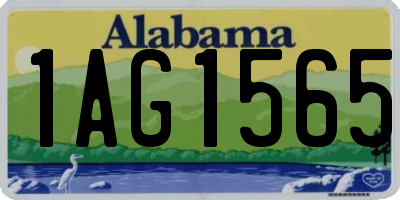AL license plate 1AG1565