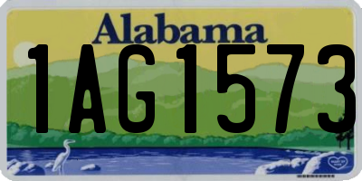 AL license plate 1AG1573