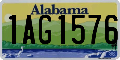 AL license plate 1AG1576