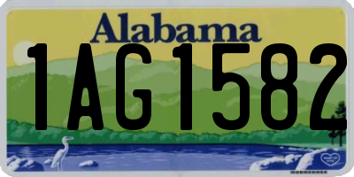 AL license plate 1AG1582