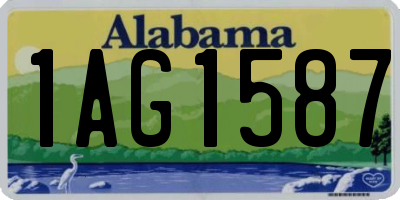 AL license plate 1AG1587