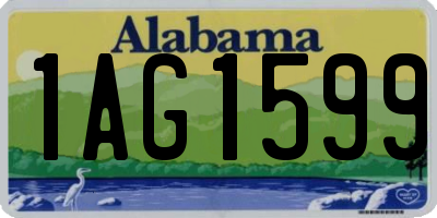 AL license plate 1AG1599