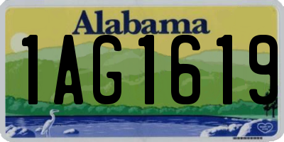 AL license plate 1AG1619