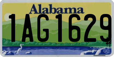 AL license plate 1AG1629