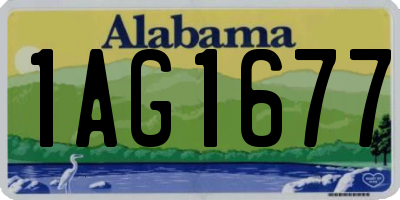 AL license plate 1AG1677