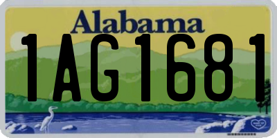AL license plate 1AG1681