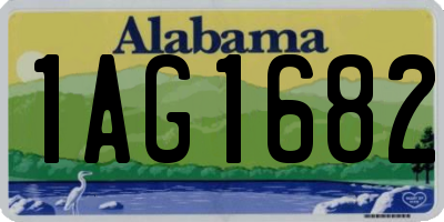 AL license plate 1AG1682