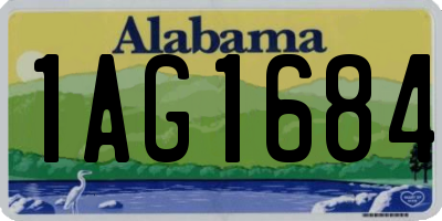 AL license plate 1AG1684