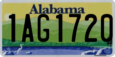 AL license plate 1AG1720