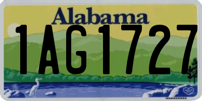 AL license plate 1AG1727