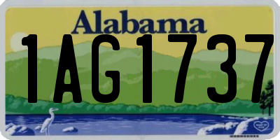 AL license plate 1AG1737
