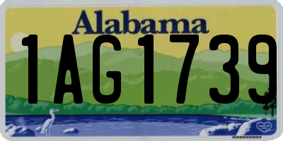 AL license plate 1AG1739