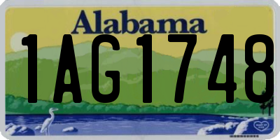 AL license plate 1AG1748