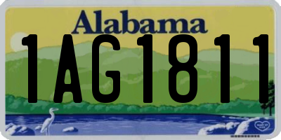 AL license plate 1AG1811