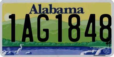 AL license plate 1AG1848