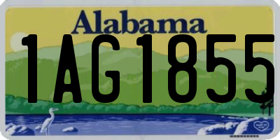 AL license plate 1AG1855