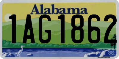 AL license plate 1AG1862